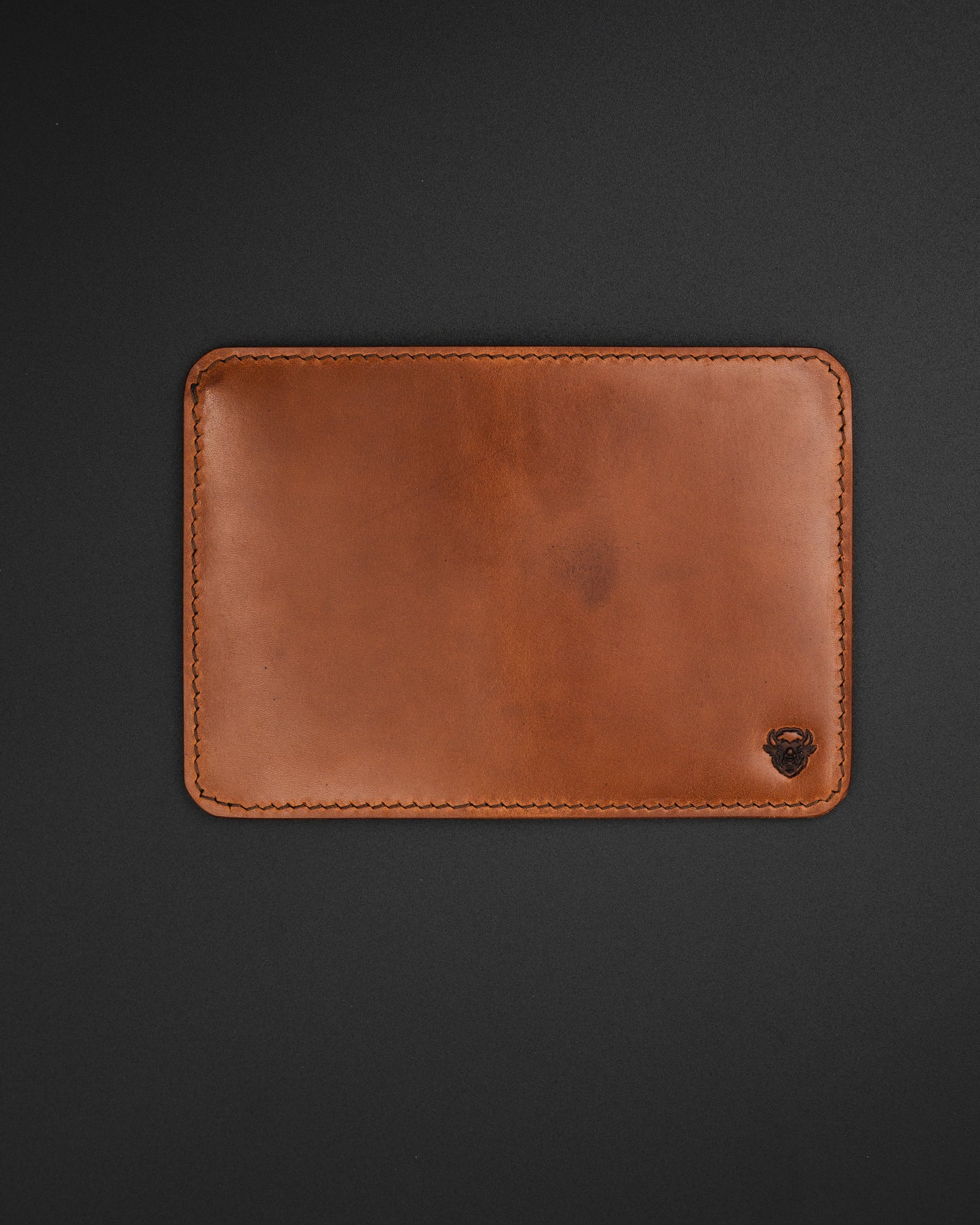 The Blue Ridge - Vertical Bifold Wallet in Traditional Harness (Buck Brown)