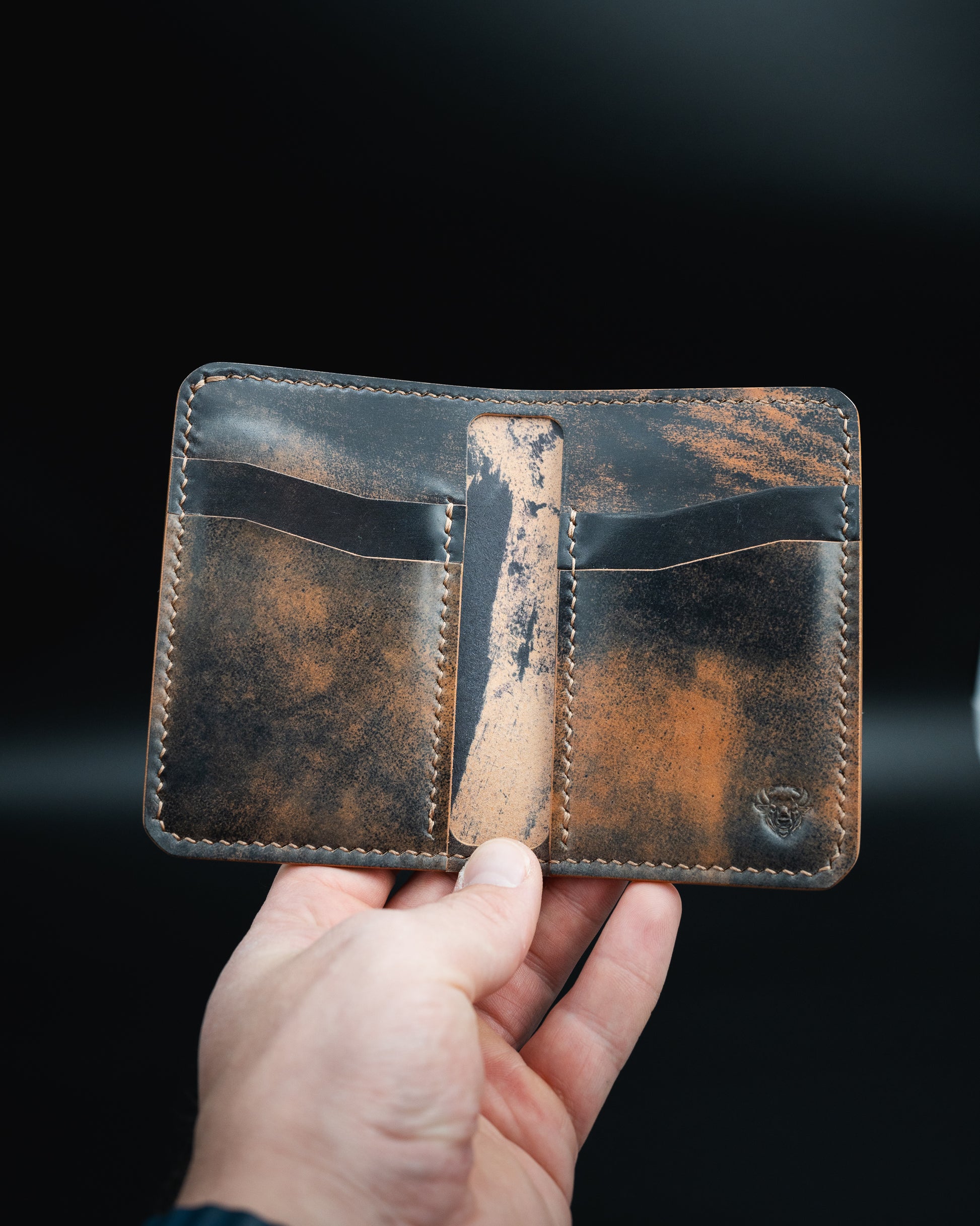 Shell Cordovan Wallet, Rocado Shell Cordovan Leather