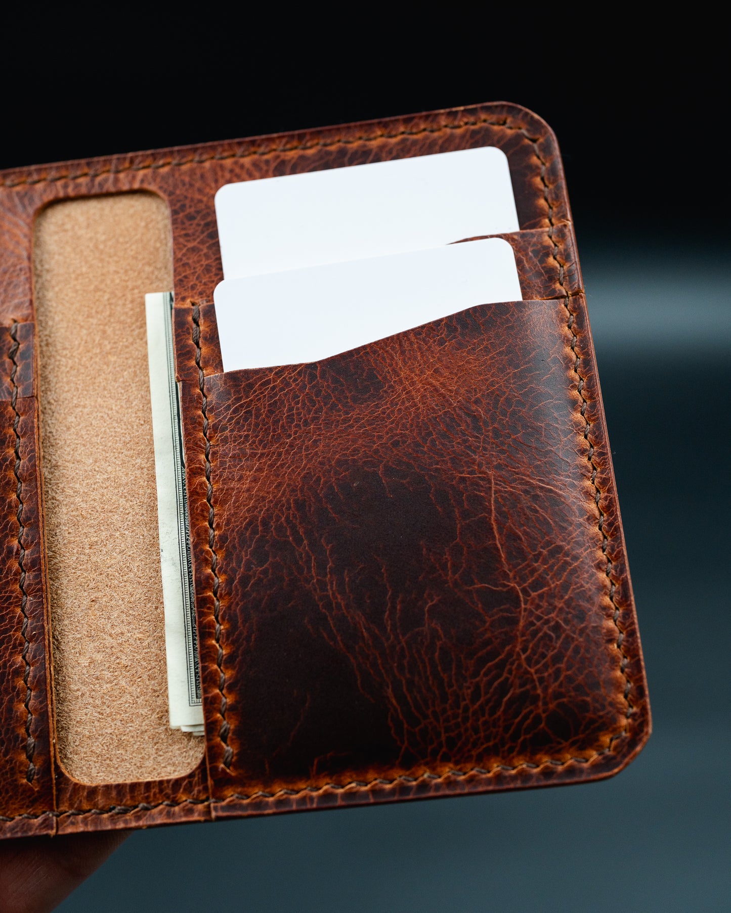 The Blue Ridge - Leather Bifold Wallet