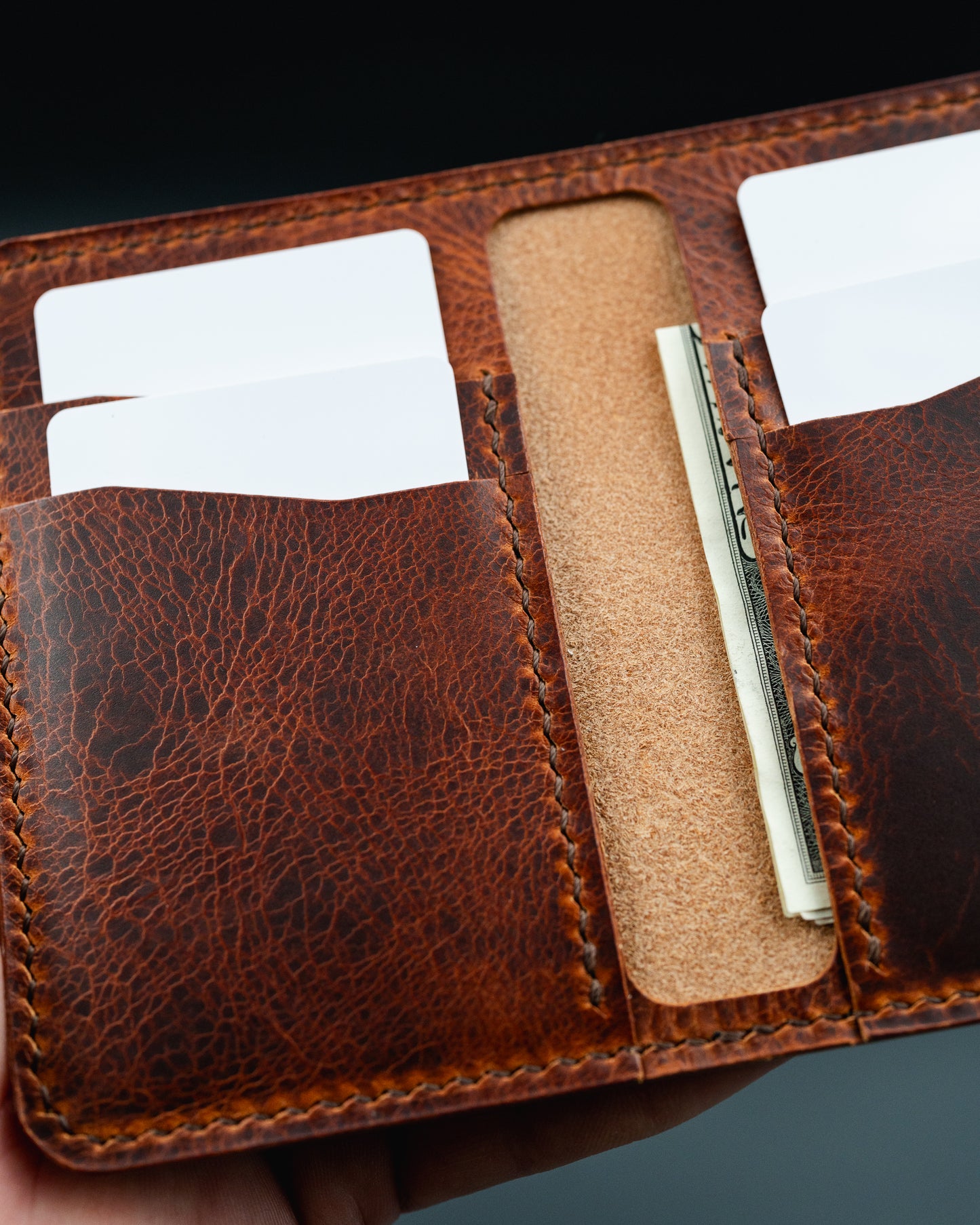 The Blue Ridge - Leather Bifold Wallet